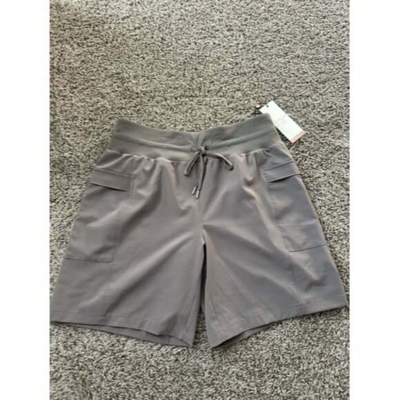 CALIA Women's Truelight Cargo Bermuda Short Elastic Wasit Pockets Gray Small - Picture 6 of 16